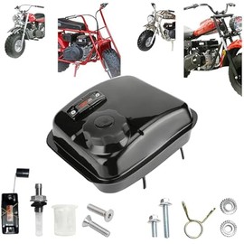 QYMOTO Upgraded Gas Tank Side Port with Fuel Gauge for Coleman CT200U CT200U-EX,BT200X,Hemi Predator 212cc,Axis M200,Mini Bike Go Kart Fuel Tank Screw on Cap