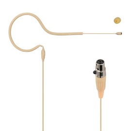 PALPEAL XLR 4PIN Lavalier Microphone for shure bodypack (Single Earhook Microphone)