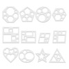 JJUNW 12 Pcs Geometric Stencils, Art Painting Template, Drawing Shape