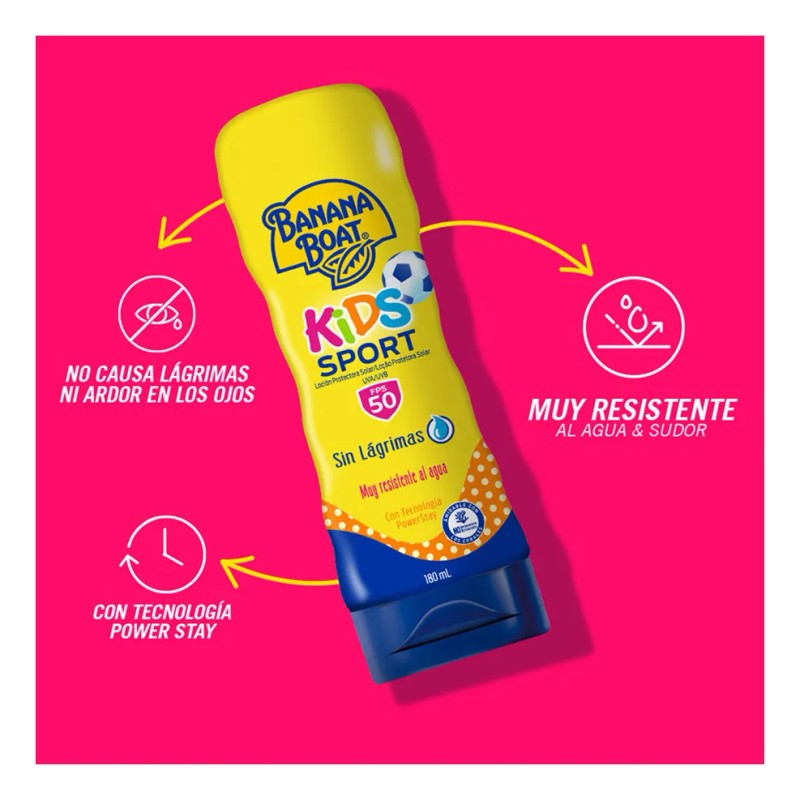 Protector Solar Banana Boat Kids Sport Fps Loción 180