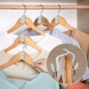 Pack of 50 Clothes Hangers, Space-Saving BOZILY Hangers, Connecting Hooks,