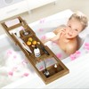 Premium Foldable Bathtub Tray, Luxury Bath Tray with Expandable Handles,