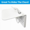 Double Socket Speaker Shelf, Outlet Shelf Wall Holder for Kitchen