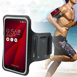 DFV mobile - Armbandtasche Sport Armband Berufsausrüstung Wasserabweisende aus Neopren Premium für Lenovo A766 - Schwarz