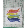 IHR Two Decorative Luncheon Napkins for Decoupage "Hand Stamped Fish"