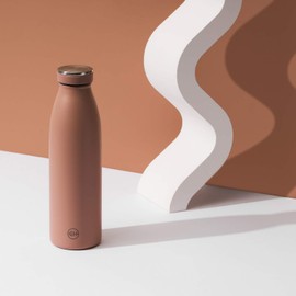 GH Bottle, Stainless Steel, 500 ml, Cuban Sand, Reusable Vacuum Metal Thermos Flask, Water Bottle, Leak-Proof Insulated Thermos Flask, BPA-Free Insulated Flask for Sports, Office