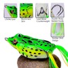 Topwater Frog Lure, Artificial Soft Bait Realistic Ray Frog Fishing