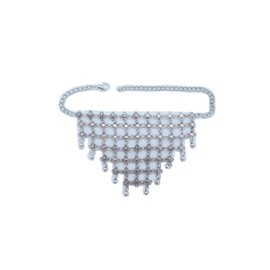 TFJ Women Western Jewelry Boot Chain Bracelet Silver Metal Shoe Flower Charm Bohemian Wrap Around Web Net