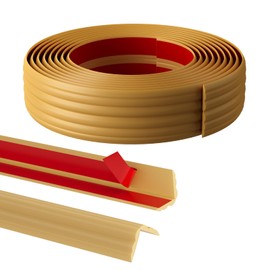Pluden 40FT Flexible Wall Corner Protector Moulding Trim, Peel and Stick Inside & Outside Wall Corner Guards Edge Protector,Self Adhesive Molding Trim Strip for Edge Ceiling