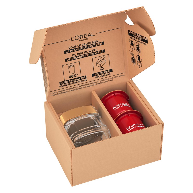 L'Oréal Paris Revitalift Laser X3 Day Cream Refill Set, Anti-Ageing