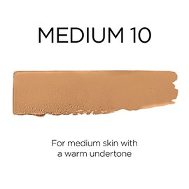 L'Oreal Paris Age Perfect - Base de bálsamo facial tintado 4 en 1 con suero reafirmante, mediano 10, 0.61 onzas