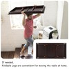 Nnewvante Large Size Floor Desk, Folding Low Coffee Table, No