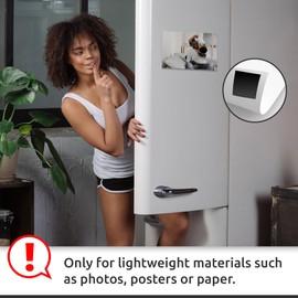 ECENCE 100x Magnetic Squares Self-Adhesive 0.79x0.79inch Magnets with Adhesive Backing, Magnet Tape for Crafts, Whiteboards, Refrigerator