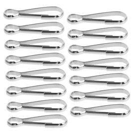BESPORTBLE 15pcs Stainless Steel Flag Clips Mounting Hardware for Sailboat Yacht Flag Display Weather Resistant Bunting Hanging Clips for Garden and Events
