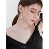 Cinmilada Women's Cubic Zirconia Bridal Earrings - 14k Rose Gold