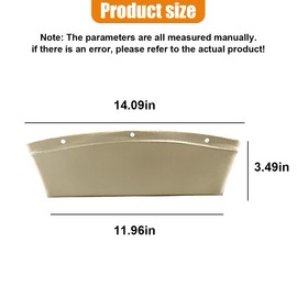 GAOLAOSY Car Seat Gap Filler Organizer, L-Capacity Leather Automotive Interior Storage Box, Universal Vehicle Side Seat Gap Filler Accessories for Keys, Phones, Glasses (Beige)
