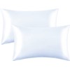 Satin Pillow Cases 4 Pack - Pillowcase for Hair and