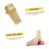 iplusmile 4pcs Pneumatic Muffler Thread Exhaust Muffler Valved Muffler Copper