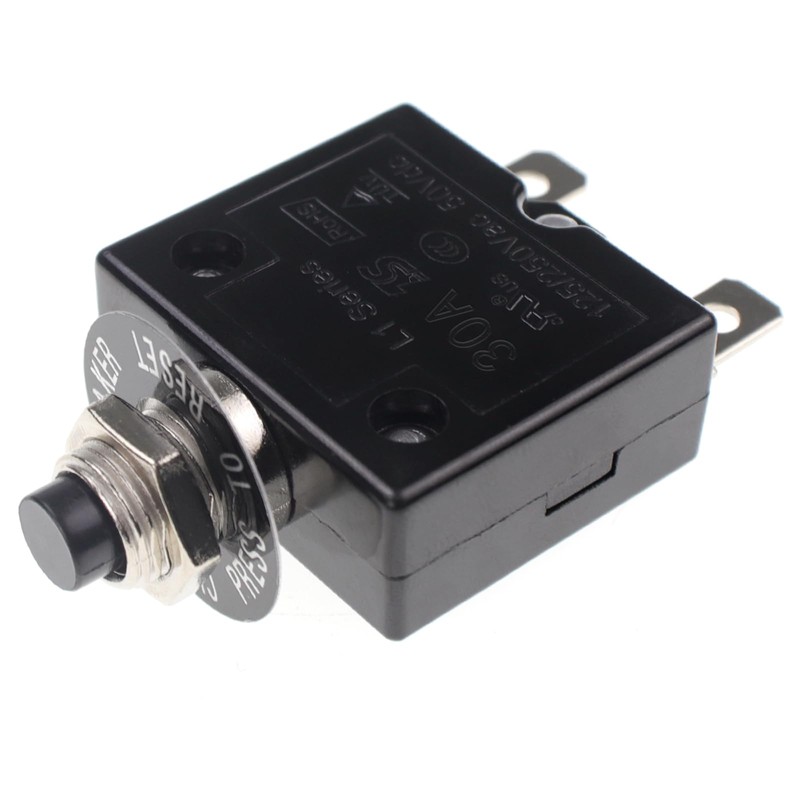 RKURCK 125-250V AC 50V DC Push Button Circuit Breaker 30Amp