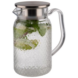 APS 10692 Juice / Water Jug Transparent Diameter 10 cm Height 19 cm 1 Litre