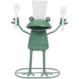 Murataya Sangyo 4898 Statue Tin Object Series, Frog, Cock, Green, 9.8 x 7.3 x 3.5 inches (25 x 18.5 x 9 cm)