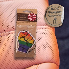 Pride Car Air Freshener 4 Pack Scented With Premium Oils By Fresh Fresheners