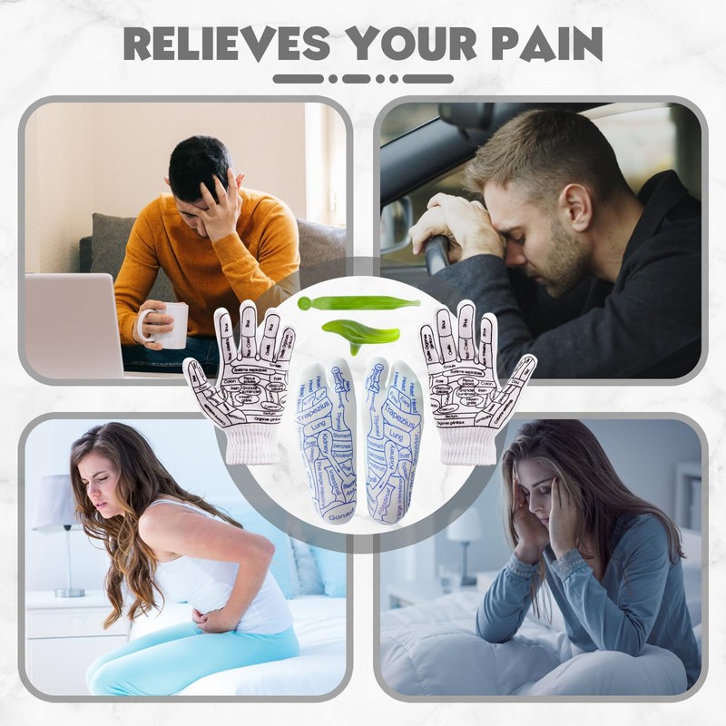 Reflexology Socks and Gloves Set Foot Reflexology Socks with Tool