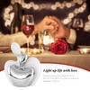 White Silver Mini Hugging Couple Statue Ceramic Lover Figurine Home