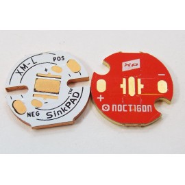 SinkPad Copper LED PCB direct thermal path for Cree XML, XML2,XPG, XPG2,XPG3,XHP5 - 16mm, XPG, Nichia 219