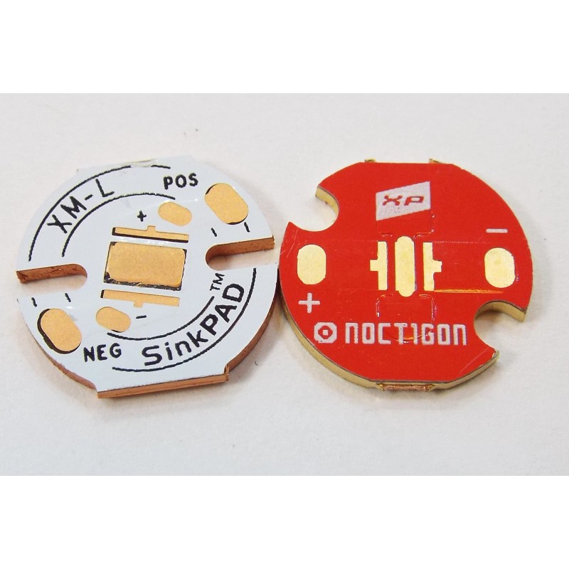 SinkPad Copper LED PCB direct thermal path for Cree XML,