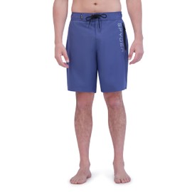 Spyder Men's Board, Quick-Dry, 9” Inseam Swim Shorts, UPF+, Pockets, Compression Brief, Blue Grey, Large