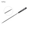 sourcing map 10Pcs Second Cut Steel Round Needle File W