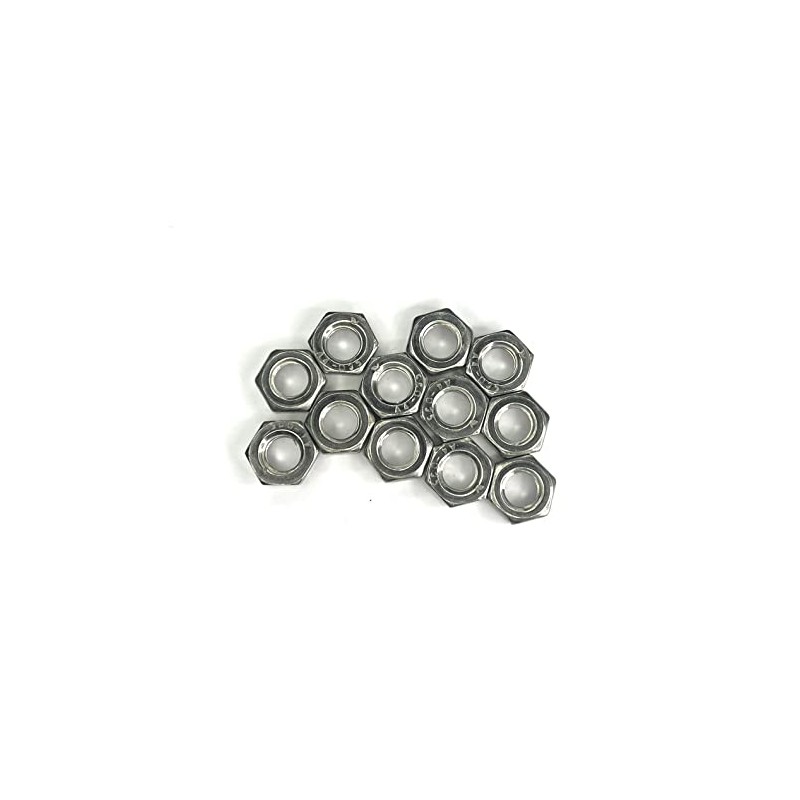 M6 (6mm) Hex Half Lock Nut - A2 Stainless Steel