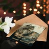 Artery8 Happy Birthday Maine Coon Cat with Leaf Pattern Birthday
