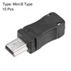 sourcing map Mini USB 5 Pin DIY Connector Type Mini