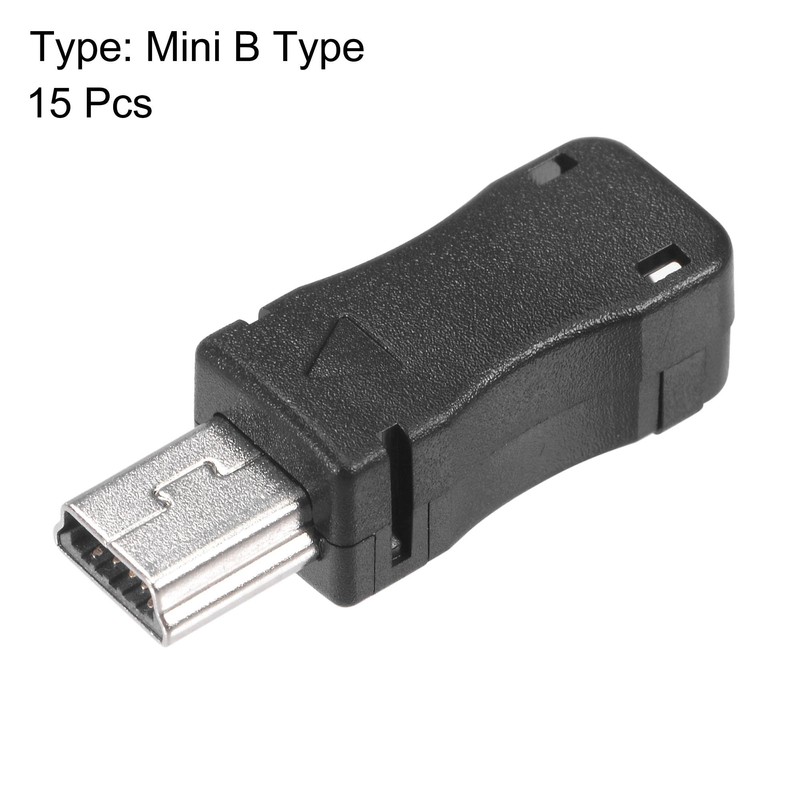 sourcing map Mini USB 5 Pin DIY Connector Type Mini