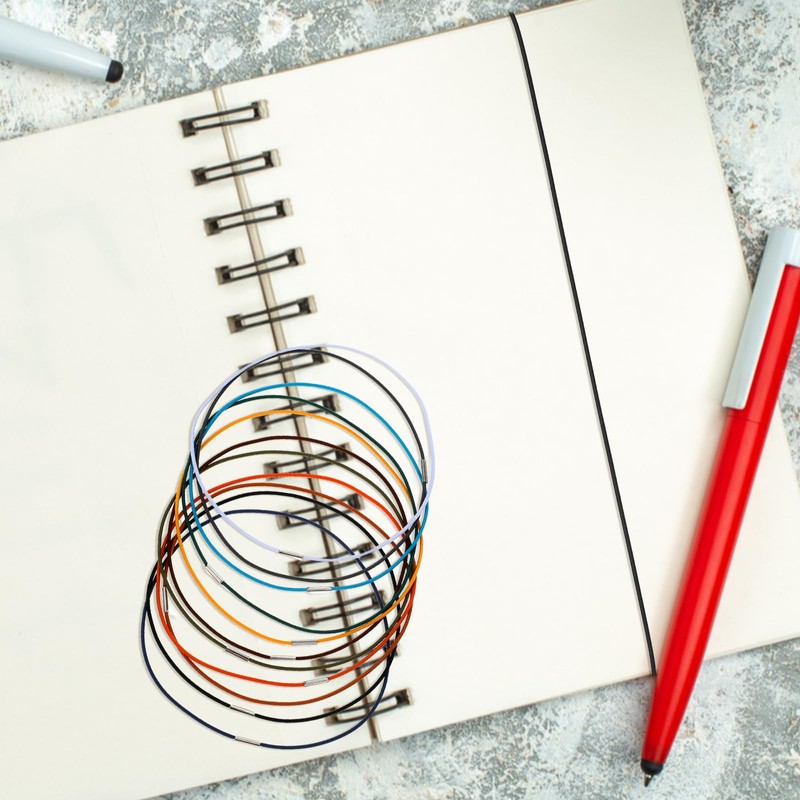 XLIUAX 13pcs Elastic Bands for Notebook, Travelers Notebook Spring Bands