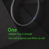 SKYZHENG 49mm to 77mm Step up Ring Filter Adapter Metal