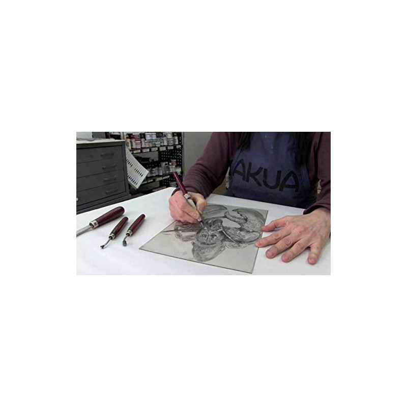 Akua Printmaking Plate, 5-Inch x 7-Inch, 3-Pack, Clear