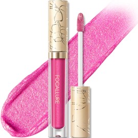 FOCALLURE Metallic Liquid Lipstick,Non Stick Cup Lip Gloss,High Impact Lip Color with Transfer-proof Wear,Long Lasting  Waterproof Lipstick Makeup... 