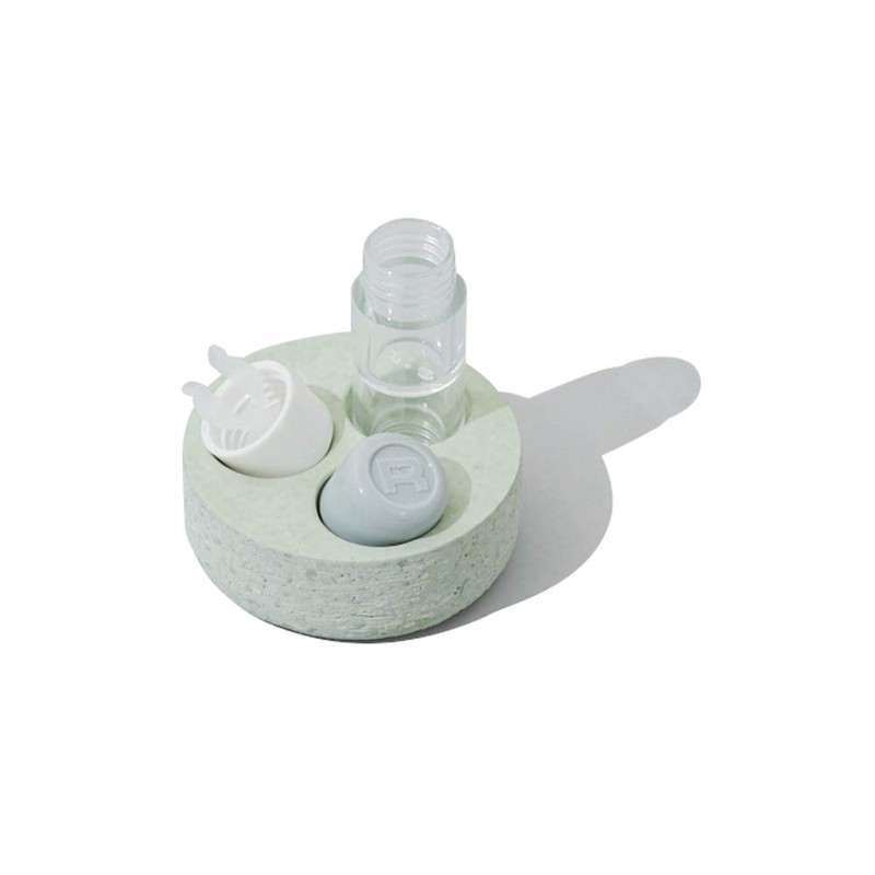 Oil B408 Diatomaceous Earth Contact Lens Case, Tray, Green, Made