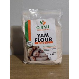 ojimi global foods Yam flour – Undiluted Nigerian Amala/Elubo flour 4.5lbs bag gluten Free