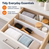 2-Pack Adjustable Drawer Dividers - 11.6–19.6 in Expandable Organizers for