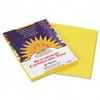 Construction Paper, 58 lbs., 9 x 12, Yellow, 50 Sheets/Pack