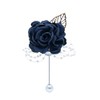 Wedding Wrist Corsage Brooch Set Flower Bead Bracelet Bridesmaid Prom