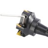 Toolly 3'' Carbide Indexable End Mill, R8 Shank, 5 Flute,