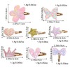 Hair Clips for Girls - 8 Pairs of Flower, bow,