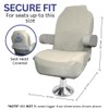 SKIPPER SEAT Boat Seat Cover - Microfiber, Quick-Dry, Universal Fit,