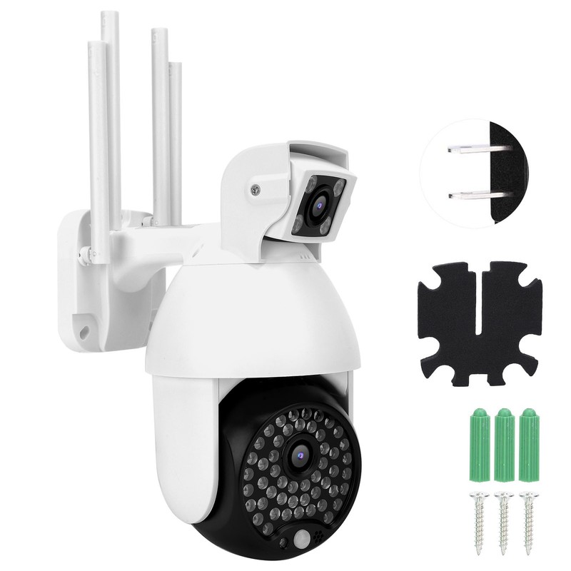 1080P Wifi PTZ Camera 60 Lights Dual Lens IP66 Waterproof
