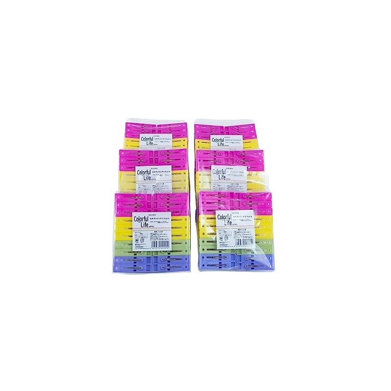 SEQUIDEN 20 Pcs Set of 6 Clothespins Clothes Drying Wire